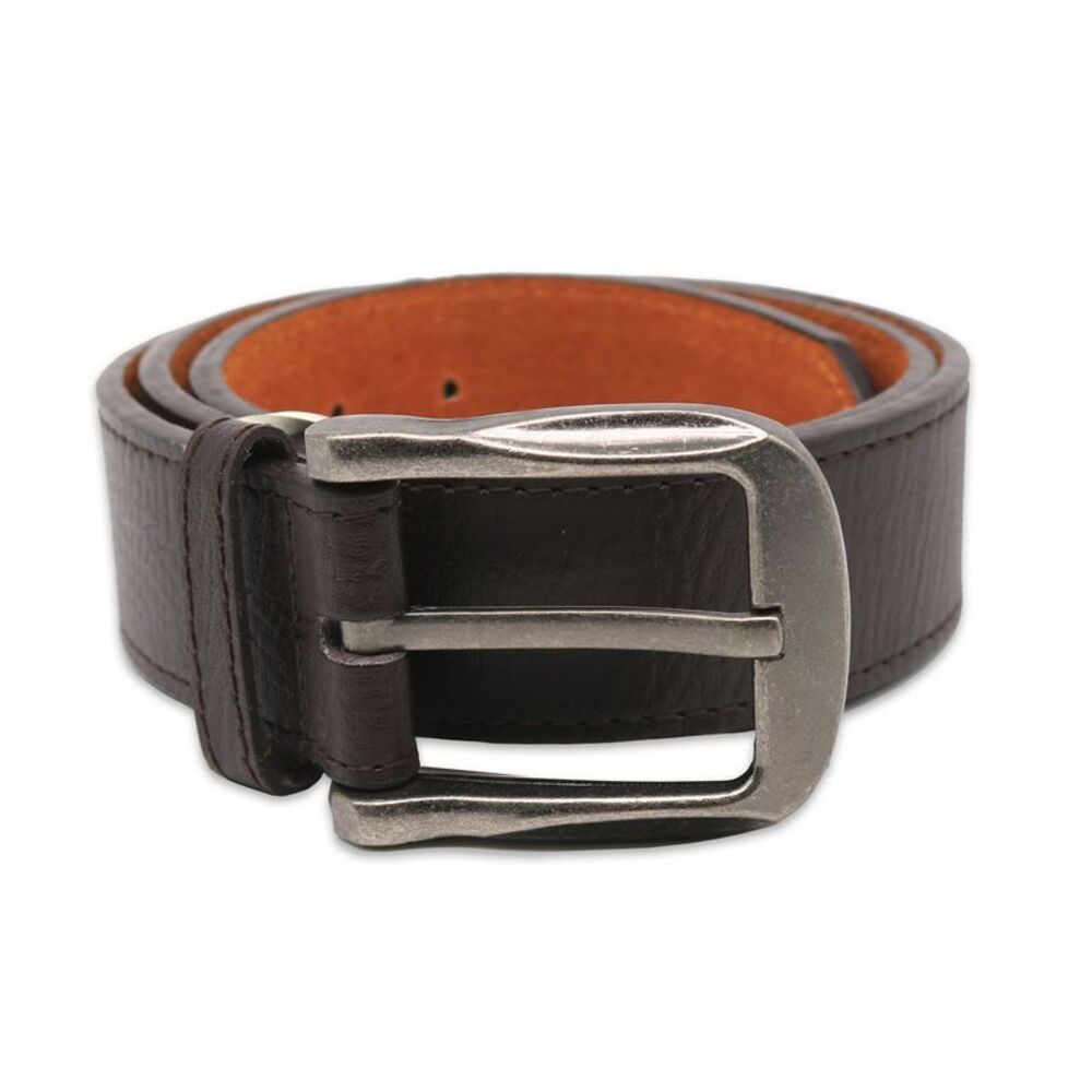 Duke Mens D555 Harrison Bonded Leather Waist Belt / Brown